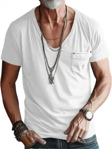 Мужская футболка Henley с коротким рукавом Slim Fit MBDWWLC