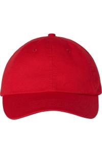 Классическая кепка для пап Valucap Adult Bio-Washed, красный