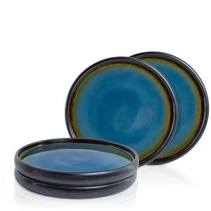 Набор тарелок из массивного керамогранита, 4 шт. Moritz & Moritz, коричневый