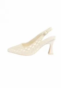 Свадебные туфли-лодочки с открытой пяткой и классическим кроем Friends Like These, Cream
