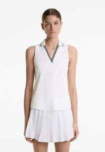 Рубашка поло SLEEVLESS POLO OYSHO, белый