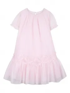 Платье с пайетками и оборками Billieblush, розовый