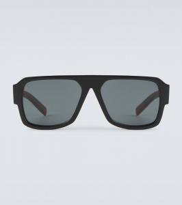 Солнечные очки квадратной формы из ацетата Prada