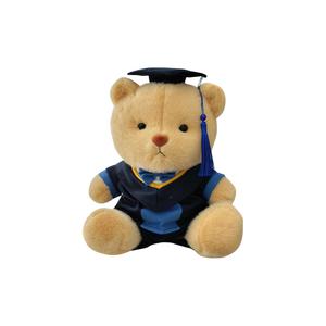Плюшевая игрушка медведь для выпускного, 30 см высота MENGMENGBUNNY, синий