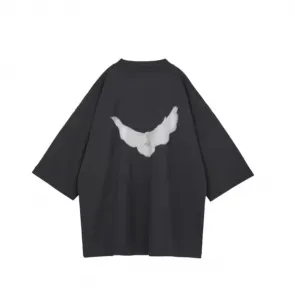 Топ Yeezy Gap Engineered by Balenciaga SS22 Dove 3/4 Sleeve Tee 'Dark Grey'