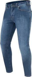 Мужские мотоциклетные джинсы REBELHORN Classic III, подкладка из арамидного волокна, защита коленей и бедер SAS-TEC, зауженный крой, Blue Washed