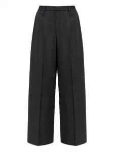 Широкие брюки на резинке Alexander Wang, серый