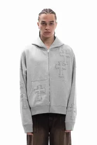 Универсальная толстовка на молнии Favela, Light Grey Melange