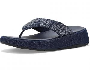 Женские сандалии FitFlop F Mode Toe Post Denim And Hotfix, Dark Denim