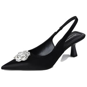 TATAYA Женские туфли на высоком каблуке бежевые, бордовые и черные, цвет Black