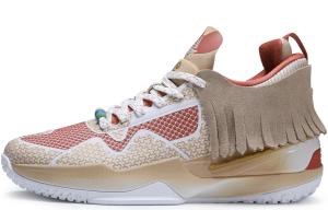 PEAK Флэш 3 противоскользящие износостойкие низкие баскетбольные кроссовки коричневые красные