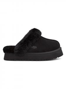 UGG Тапочки из овечьей кожи "Disquette" черного цвета