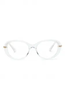 Очки в прозрачной оправе с кристаллами Swarovski, нейтральный