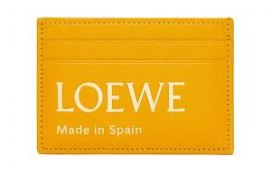 Женский картхолдер из кожи наппа коровы Подсолнечно-желтый LOEWE