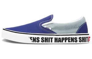 Кроссовки Vans Slip-on Series Skateboard Shoes Unisex Low-Top Blue