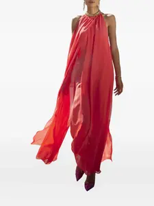 Комбинезон с вырезом халтер Hanita, красный