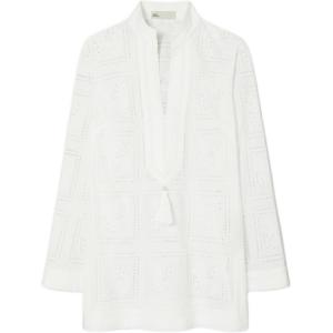 Туника Eyelet Tory TORY BURCH, белый