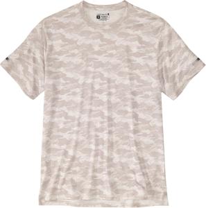 Мужская футболка Carhartt LW свободного кроя с коротким рукавом и принтом, Greige Abstract Camo