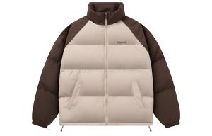 SRME Пуховик Унисекс SIMPLE RIMLESS, Темно-серый и Абрикосовый