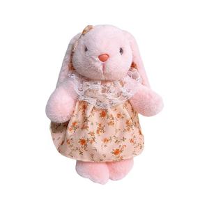 Кружевная цветочная юбка с длинноухими кроликами плюшевая кукла высота 35см MORTEN SOLUM