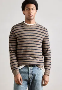 Повседневный джемпер в полоску с круглым вырезом Marc O'Polo, Brown/Black