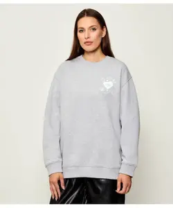 Толстовка Crew_b_4 Oversize fit Hugo Blue, серый