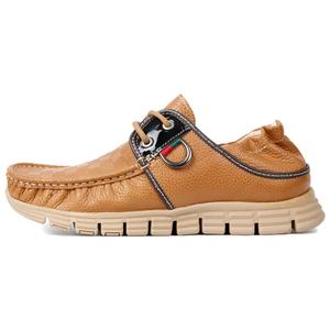 Повседневные кожаные туфли мужские с низким верхом Wit, Yellow