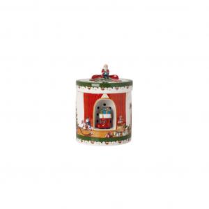 Круглая шкатулка Villeroy & Boch Christmas Toys: Santa brings gifts (Silent Night), мультиколор