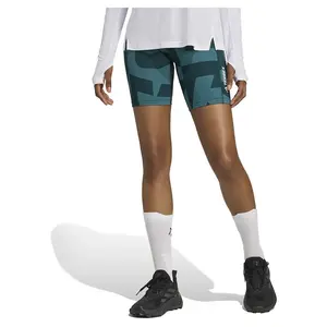 Леггинсы adidas Terrex Multi 8´´ Printed short, синий