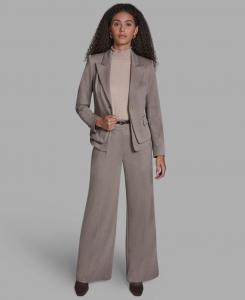 Женский однобортный блейзер с заостренными лацканами BCBG, Heather Oatmeal