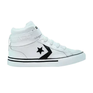 Кроссовки Converse Pro Blaze Strap High GS 'White Black', белый