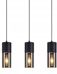 Подвесной светильник Nettlife Elmar 3-flammig, черный - металл - 10 x 150 x 50 см