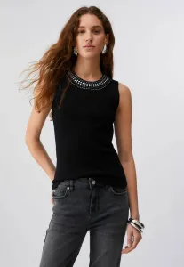 С аппликацией, украшенной драгоценными камнями. Liu Jo, Black