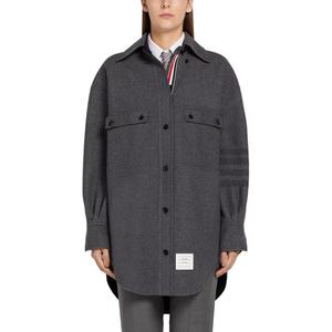 Женское платье с длинными рукавами THOM BROWNE, medium серый