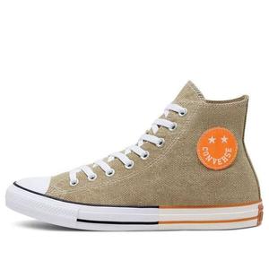 Кроссовки happy camper chuck taylor all star high top 'khaki orange white' Converse, хаки