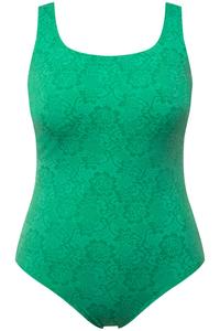 Купальник-футболка Ulla Popken, зеленый