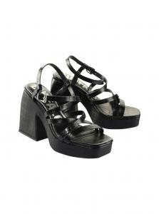 Босоножки на высоком каблуке Buffalo, черный