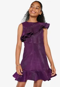 Платье для вечеринки/коктейль стандартного кроя с оборками и блестками/вечернее платье Lipsy, Purple