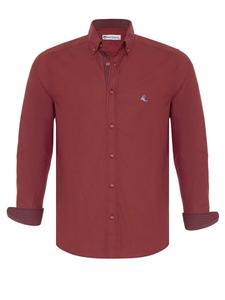 Повседневная рубашка Dandalo Regular fit Button Up Shirt Akil, бордо