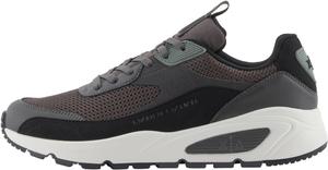 Мужские кроссовки Armani Exchange с полиуретановыми вставками, микро-логотипом и замшевой отделкой для скейтборда, черный