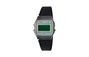 CASIO Мужские часы Retrofit Series с кварцевым механизмом, стальной браслет, серый циферблат