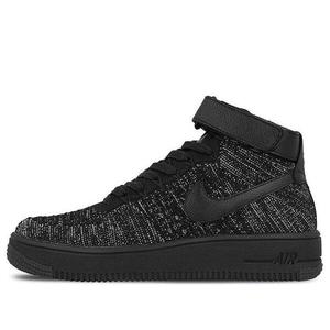 Кроссовки air force 1 flyknit Nike, черный