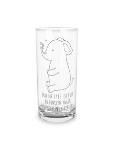 Стеклянная кружка для питья с изображением слона и пчелы, прозрачная. Mr. & Mrs. Panda