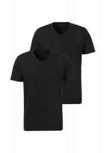 Майка/рубашка с коротким рукавом, комплект из 2 базовых шт S.Oliver, черный