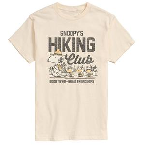 Мужская футболка с рисунком Peanuts Snoopy Hiking Club Licensed Character, цвет Cream