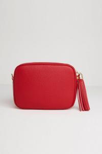 Сумка через плечо "Verona" с кисточками Betsy & Floss, красный