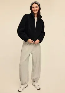 Флисовая куртка Stradivarius, Black