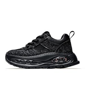 Дышащие легкие повседневные низкие туфли для увеличения роста унисекс MOERBAI, черные