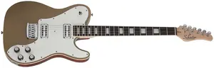 Электрогитара Schecter Pt Fastback-золотая поверхность, 22-ладовые X-Jumbo