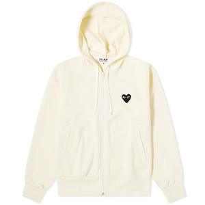 Худи Comme Des Garcons Play Women'S Black Heart Full Zip Backprin, цвет Ivory